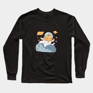 Astronaut Cat Long Sleeve T-Shirt